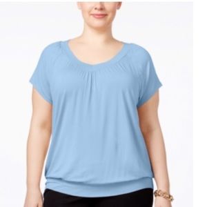 Jm Collection Plus Size Blouson Top